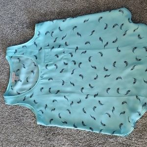 Loft Sleeveless Blouse sz XS